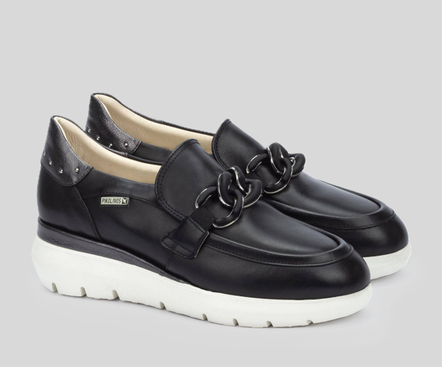 RUEDA W2A-3883 BLACK LEATHER LOAFER