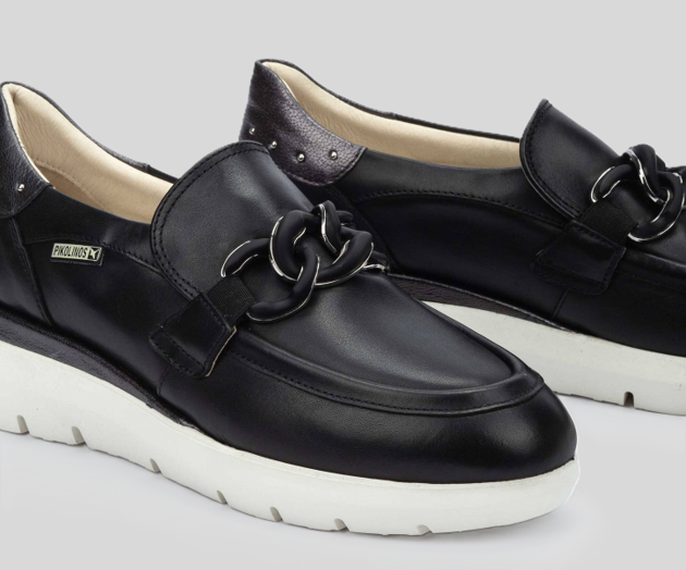 RUEDA W2A-3883 BLACK LEATHER LOAFER