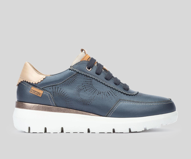 RUEDA W2A-6553 NAVY LEATHER SNEAKER