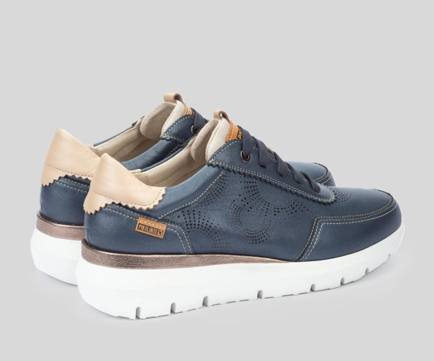 RUEDA W2A-6553 NAVY LEATHER SNEAKER