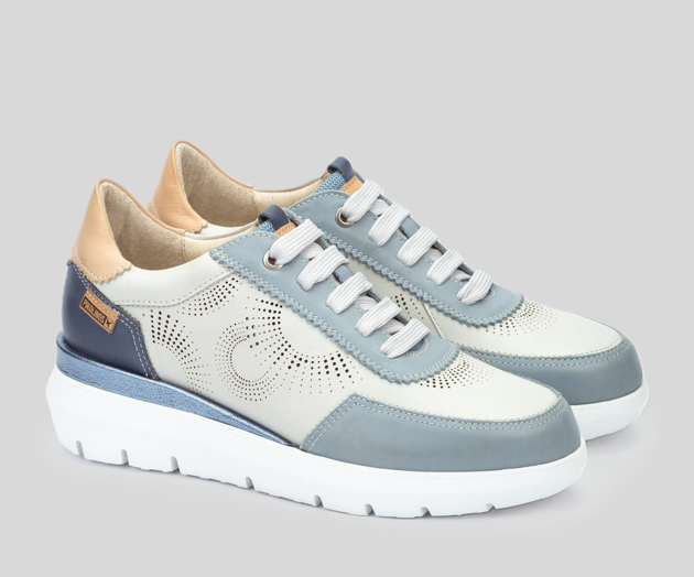 RUEDA W2A-6553 LIGHT BLUE LEATHER SNEAKER