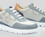 RUEDA W2A-6553 LIGHT BLUE LEATHER SNEAKER