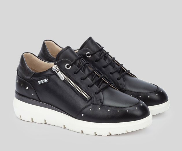 RUEDA W2A-6596 BLACK LEATHER SNEAKER