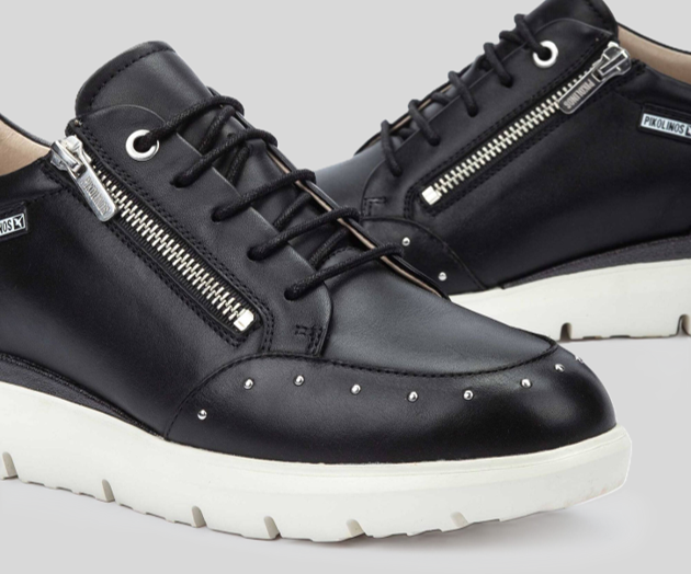 RUEDA W2A-6596 BLACK LEATHER SNEAKER