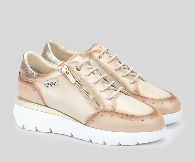 RUEDA W2A-6596 CREAM LEATHER SNEAKER