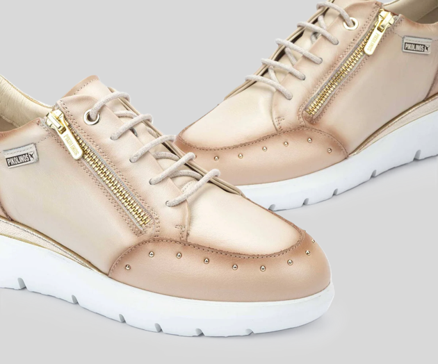 RUEDA W2A-6596 CREAM LEATHER SNEAKER