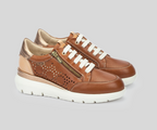 RUEDA W2A-6807 BROWN LEATHER SNEAKER