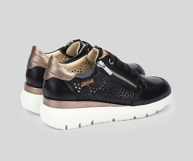 RUEDA W2A-6807 BLACK LEATHER SNEAKER