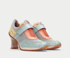 SAIGON HV254111 MULTI PASTEL SNEAKER HEEL