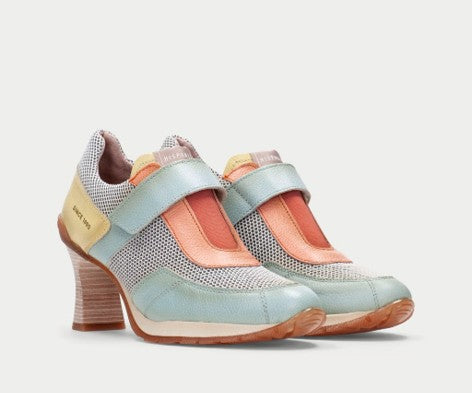 SAIGON HV254111 MULTI PASTEL SNEAKER HEEL