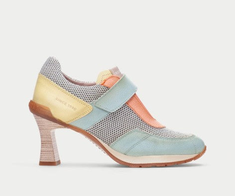 SAIGON HV254111 MULTI PASTEL SNEAKER HEEL