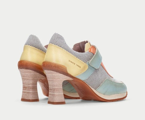 SAIGON HV254111 MULTI PASTEL SNEAKER HEEL