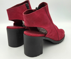 SHARMA BURGUNDY NUBUCK HEEL