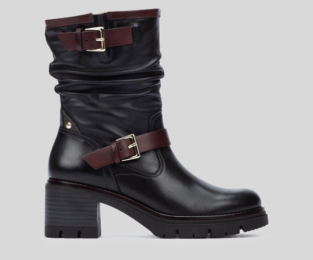 PIKOLINOS SAMPLE - SORIA W0B-8534 BLACK BIKER'S BOOT