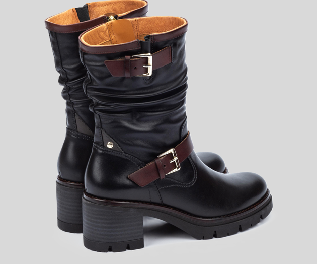 PIKOLINOS SAMPLE - SORIA W0B-8534 BLACK BIKER'S BOOT