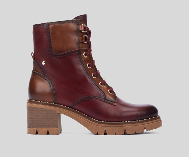 PIKOLINOS SAMPLE - SORIA W0B-8552 RED LEATHER MID CALF BOOT