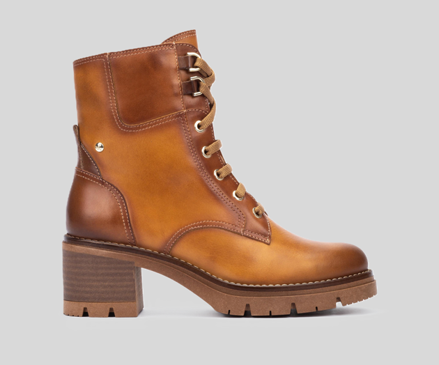 PIKOLINOS SAMPLE - SORIA W0B-8552 LIGHT BROWN LEATHER MID CALF BOOT