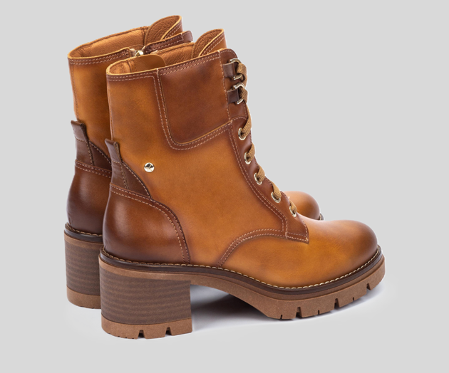 PIKOLINOS SAMPLE - SORIA W0B-8552 LIGHT BROWN LEATHER MID CALF BOOT