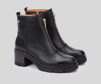 PIKOLINOS SAMPLE - SORIA W0B-8626 BLACK LEATHER ANKLE BOOT