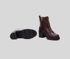 PIKOLINOS SAMPLE - SORIA W0B-8626 DARK BROWN LEATHER ANKLE BOOT