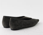 RAS SHOES SAMPLE - SYMBOL 8200 BROWN SUEDE BALLERINAS