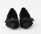 RAS SHOES SAMPLE - SYMBOL 8203 BLACK TEXTILE BALLERINAS