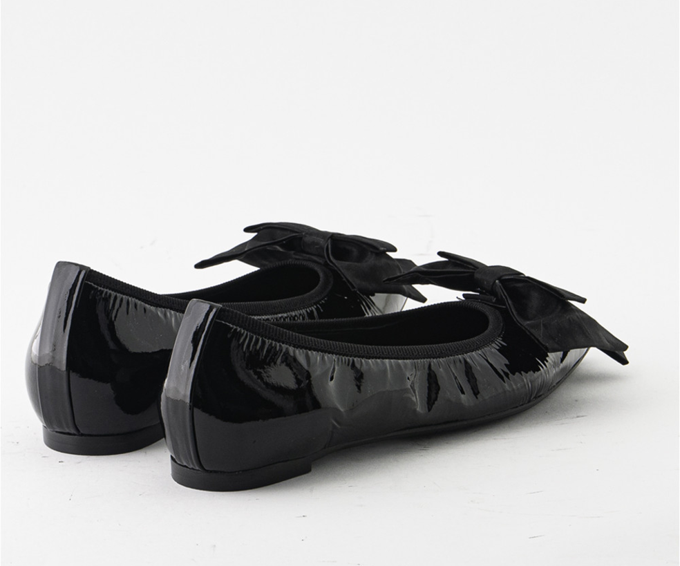 RAS SHOES SAMPLE - SYMBOL 8204 BLACK BALLERINA