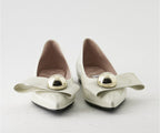 RAS SHOES SAMPLE - SYMBOL 8205 PATENT CREAM BALLERINA