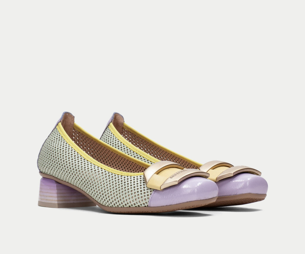 SALMA CHV232760 LAVANDER, MINT & LEMON LOW HEEL LOAFERS