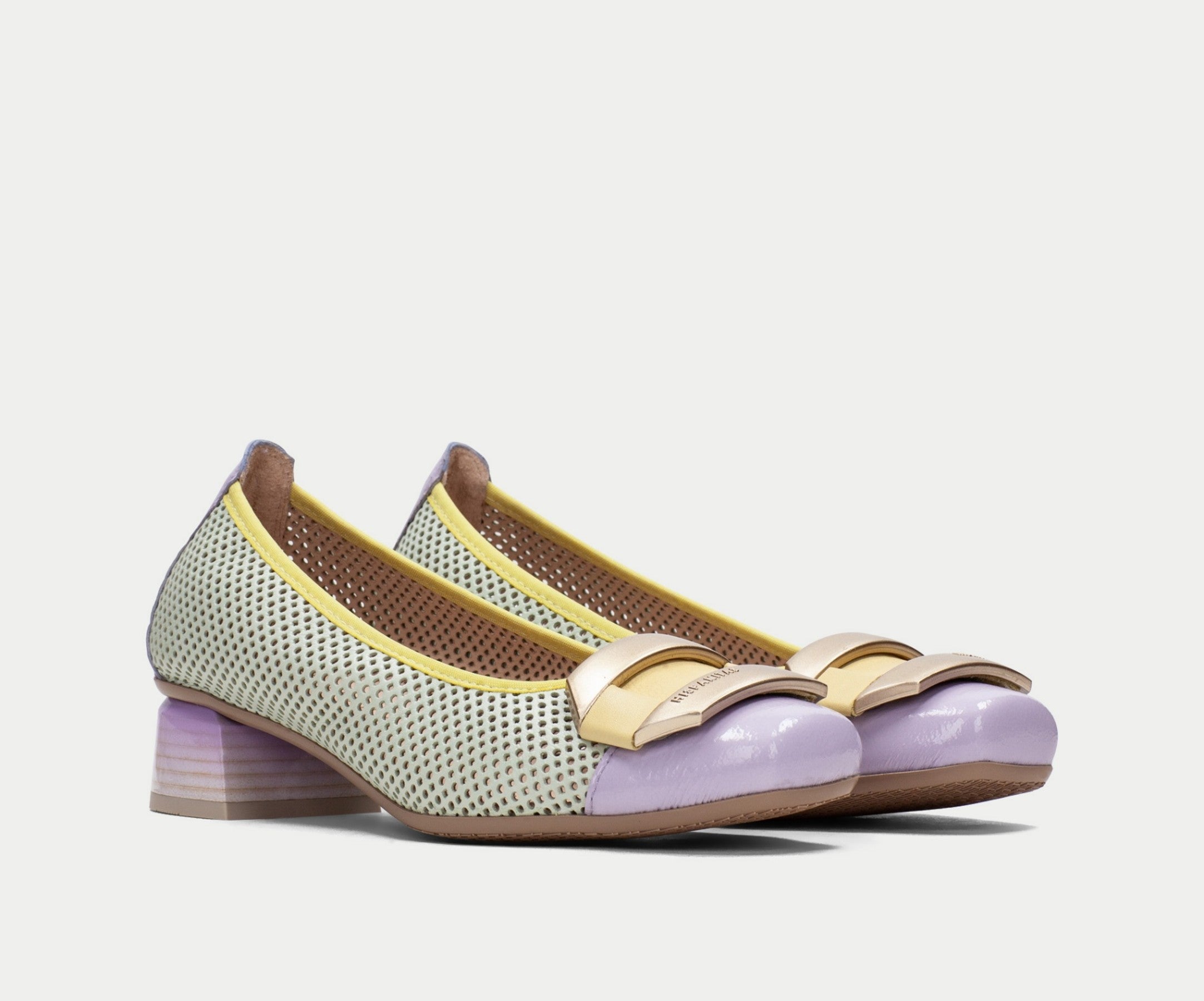 SALMA CHV232760 LAVANDER, MINT & LEMON LOW HEEL LOAFERS