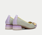SALMA CHV232760 LAVANDER, MINT & LEMON LOW HEEL LOAFERS