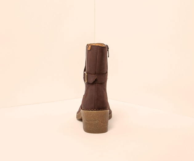 TICINO N5669 HEELED BROWN LEATHER BOOT