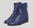 TILKIS PURPLE LEATHER HEELED BOOT