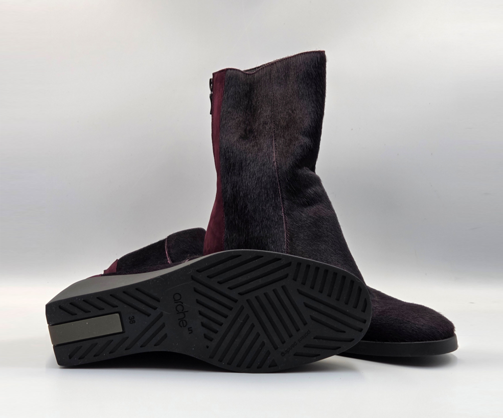 TILMAA PURPLE COWHIDE BOOT