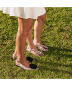 RAS SHOES SAMPLE - TULIP 8033 PINK TEXTILE SLINGBACK