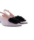 RAS SHOES SAMPLE - TULIP 8033 PINK TEXTILE SLINGBACK