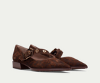 TURIN HI254196 LEOPARD PRINT CROSS STRAP MARY JANE