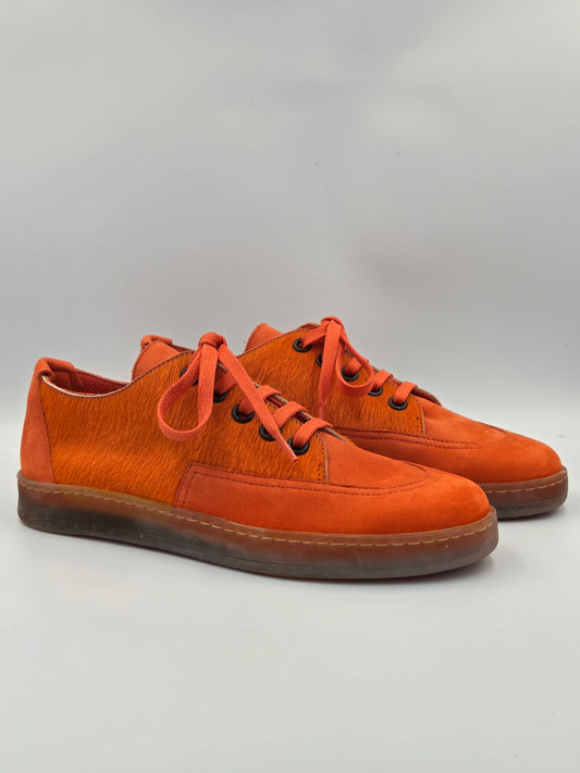 ARCHE SAMPLE - VANAME ORANGE COWHIDE SNEAKER