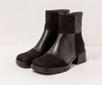 VARSOVIA 1285 BLACK MULTI LEATHER ANKLE BOOT