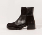 VARSOVIA 1285 BLACK MULTI LEATHER ANKLE BOOT