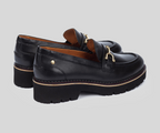 VICAR W6S-3889 BLACK LEATHER LOAFER