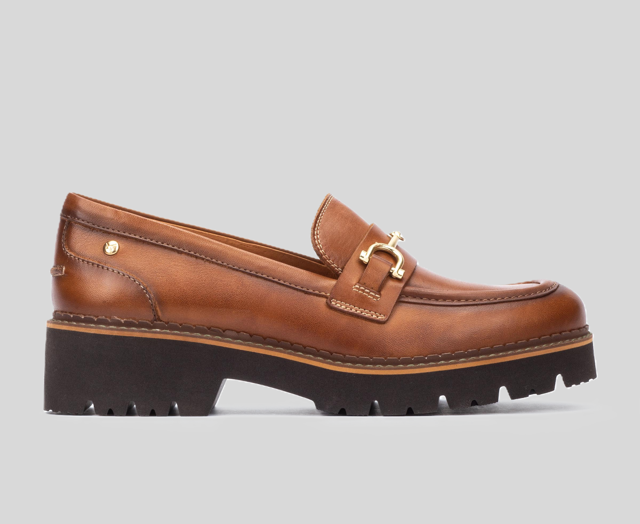 VICAR W6S-3889 TAN MID HEELED LOAFER