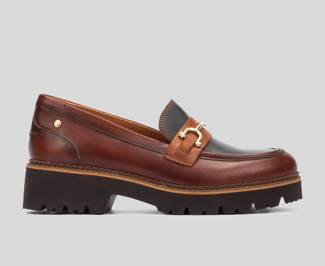 VICAR W6S-3889 BROWN LEATHER LOAFER