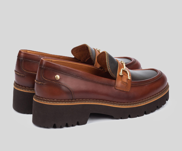 VICAR W6S-3889 BROWN LEATHER LOAFER