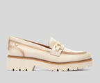 VICAR W6S-3889 CREAM LEATHER LOAFER