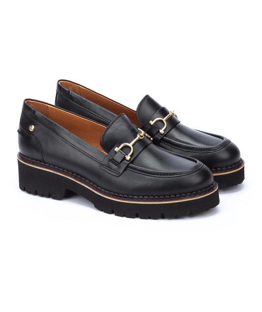 PIKOLINOS SAMPLE - VICAR W6S-3889 BLACK LEATHER LOAFER