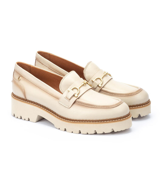 PIKOLINOS SAMPLE - VICAR W6S-3889 CREAM LEATHER LOAFER