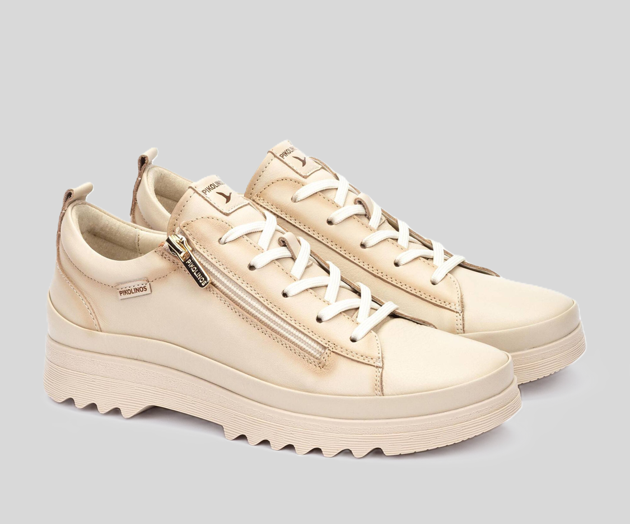 VIGO W3W-6979 CREAM LEATHER SNEAKER