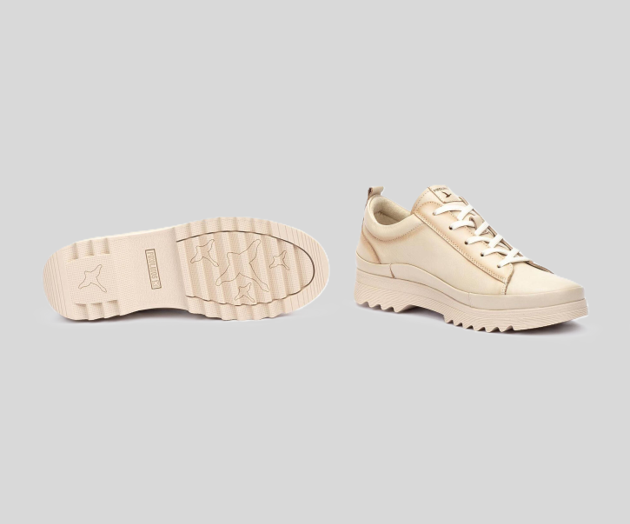 VIGO W3W-6979 CREAM LEATHER SNEAKER
