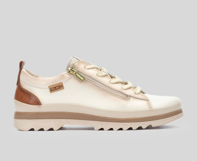VIGO W3W-6979 CREAM & TAN LEATHER SNEAKER